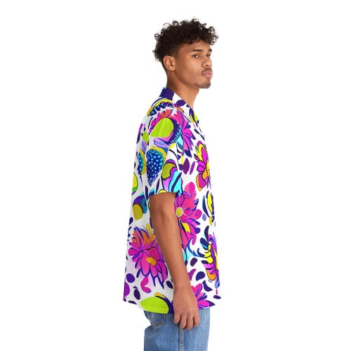 Men's Hawaiian Shirt | AI Floral Pattern | Men's Summer Vacation outlet Shirt | Tropical Beach Clothing