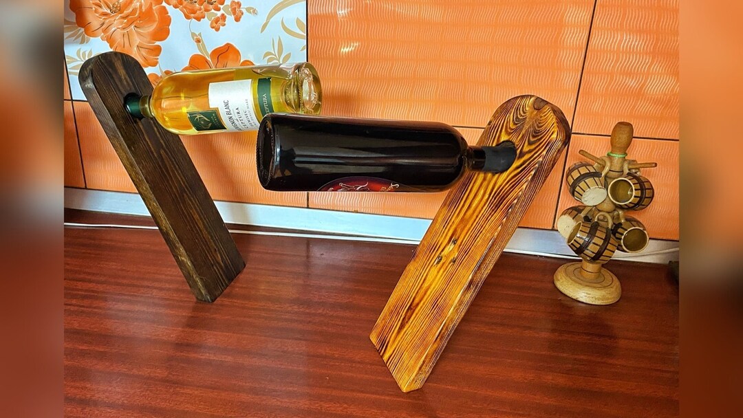 Wine Bottle Holder Etsy