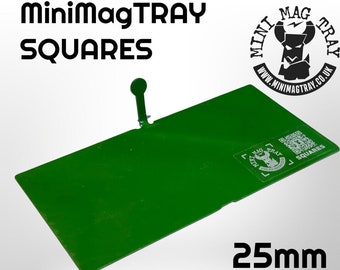 25mm – 3×6 MiniMagTRAY SQUARE (75mm x 150mm) Movement tray. magnetic ToW movement tray