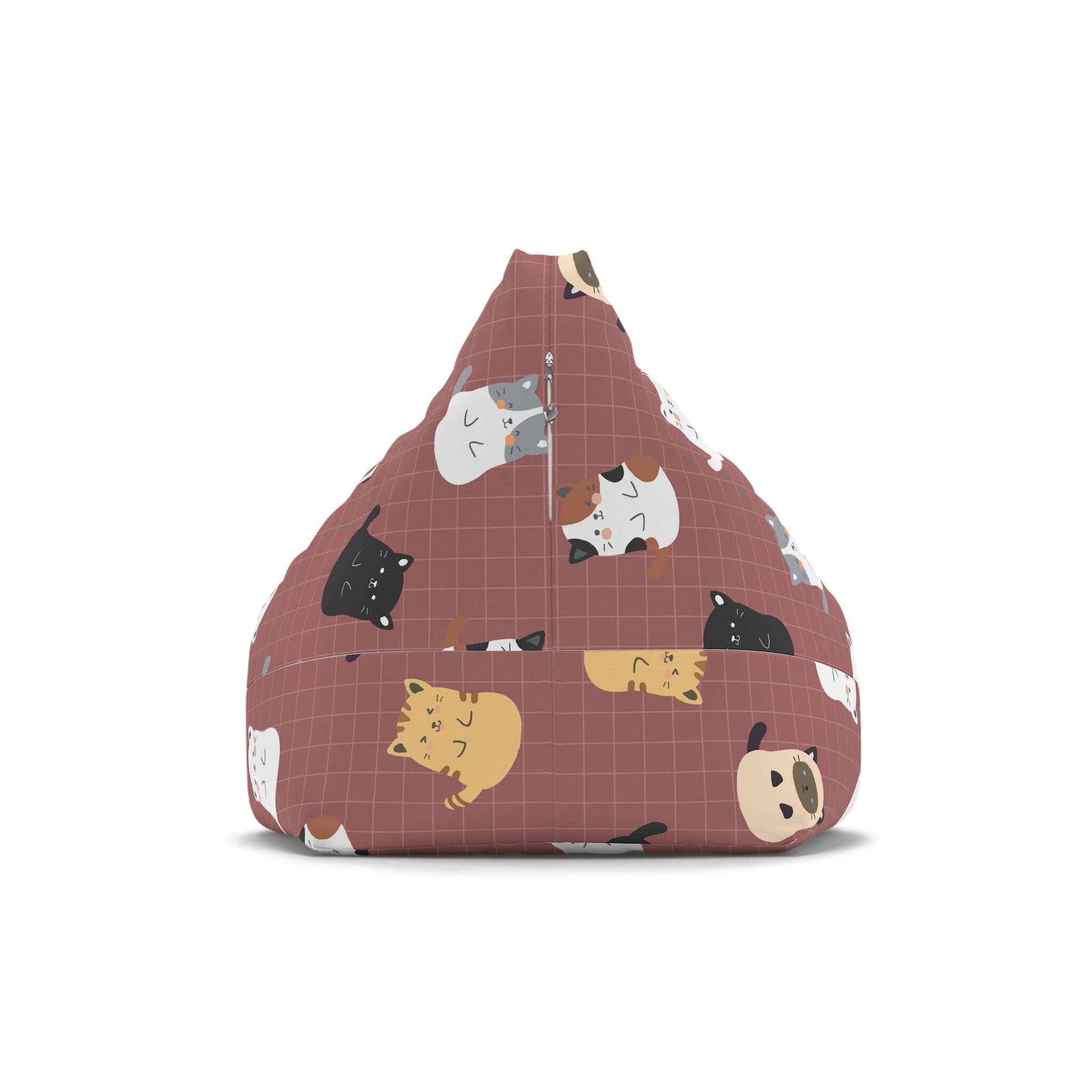 Cat Pattern Bean Bag Chair Cover, Cat Design Bean Bag Cover, Cat