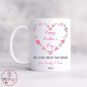 Personalised Mothers Day Mug - Mothers Day Gift - First Mothers Day Gift - New Mummy - Best Mummy Mug - Mothers Day Gift From Children