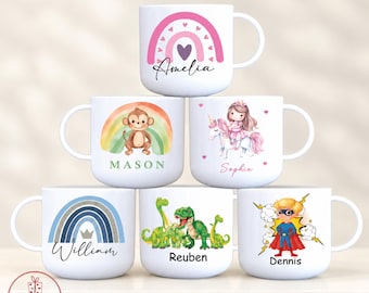Kids Unbreakable Mug Cup - Children's Mug - Kids Mug, 6oz/11oz Mug for Kids - Child's Plastic Cup - Personalised Childs Cup - Toddler Gift