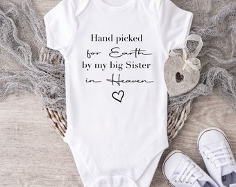 Hand Picked for Earth Pregnancy Announcement Baby Vest - Baby Reveal Vest - Coming Soon Baby Announcement Vest - We're Having a Baby Reveal