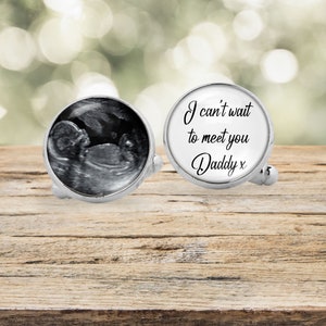 Personalised Photo Cufflinks Custom Cufflinks Any Photo Baby Wedding Family Pets Photo Cufflinks Mens Gift image 3