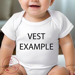 First Birthday Baby Vest Personalised with Name - Rabbit baby vest - Babys 1st Birthday Vest - Birthday Bodysuit - 1st Birthday Outfit imagem 7
