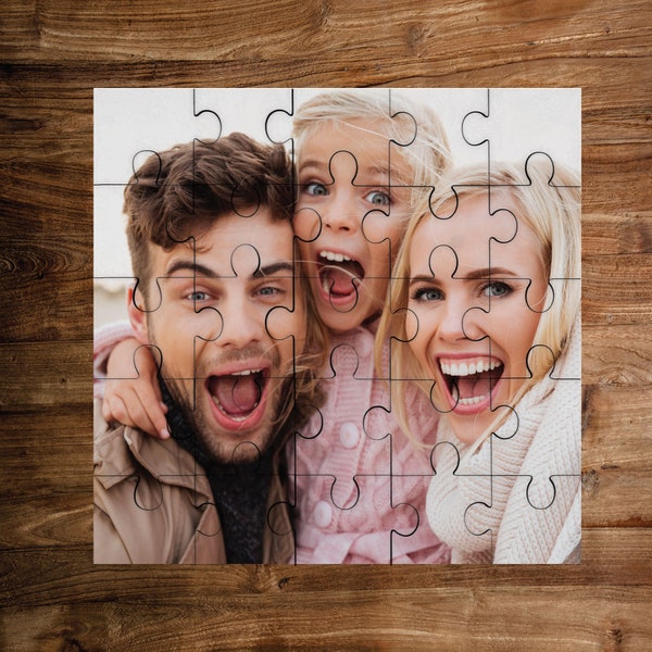 Premium Wooden Personalised Photo Jigsaw 25 Pieces - ANY PHOTO - Custom Photo Puzzle - Photo Jigsaw - Custom Picture Puzzle