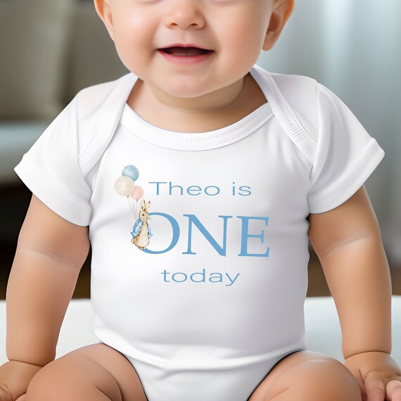 One Today First Birthday Baby Vest Personalised With Name Peter Rabbit Birthday Baby Vest Babys 1st Birthday Vest 1st Birthday Outfit Etsy Canada