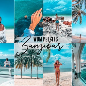 14 Zanzibar LIGHTROOM Presets I Mobile & Desktop Filters I Summer Presets I Photo Filters I Photo Editing I Instagram Blogger
