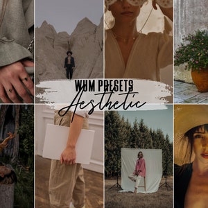 Peut inclure: Un collage d'images présentant différents styles esthétiques. Les images présentent une personne portant une chemise verte, une personne portant une chemise blanche, une personne portant une chemise rose, une personne portant un chapeau et une plante en pot.