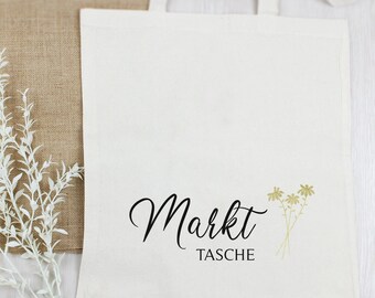 Markttasche - Jutetasche - Shopper - Beutel - Einkaufstasche