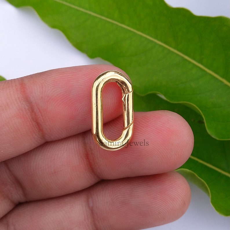 Natural Diamond Spring Clasp Finding 925 Silver Handmade Jewelry