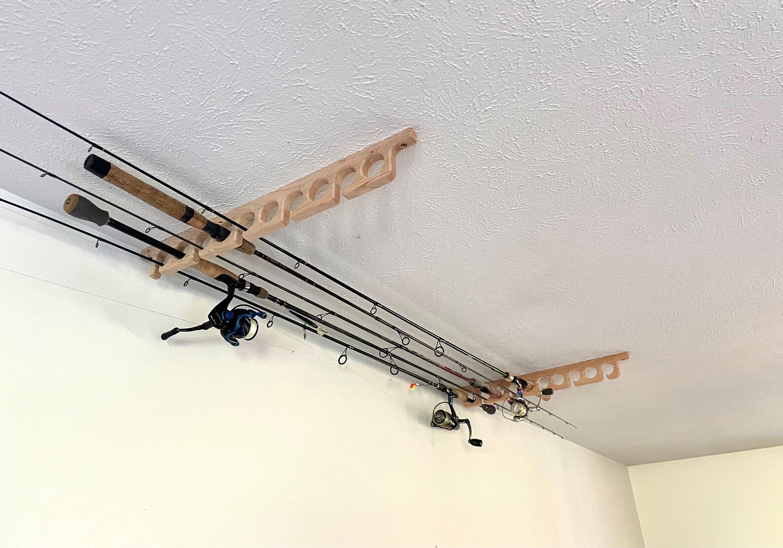 Wall / Ceiling Fishing Pole Fishing Rod Holder Safely and Etsy
