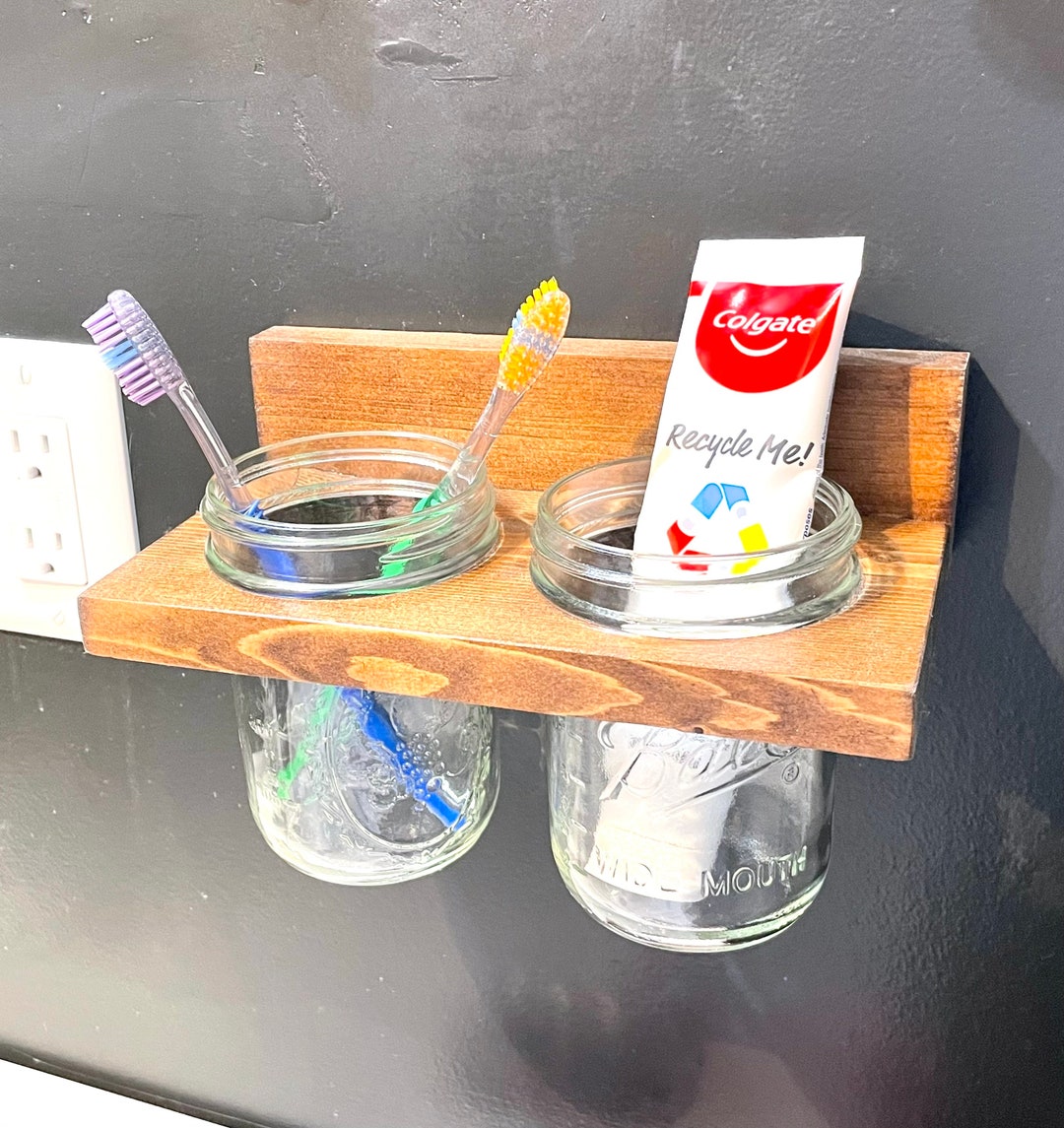 Wall Mount Mason Jar Holder Mason Jar Rack Mason Jar Shelf Etsy