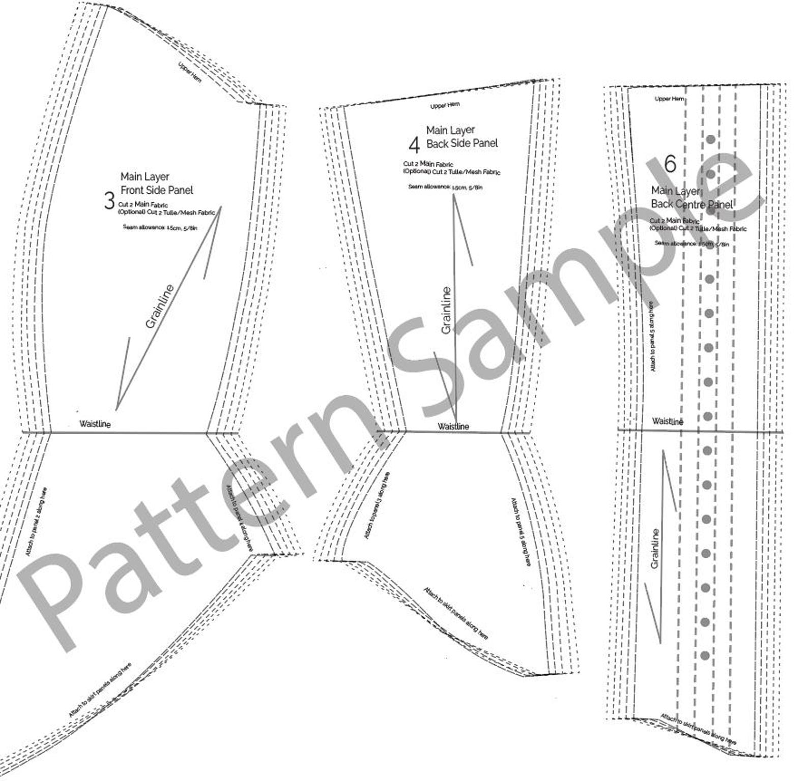 Corseted Dress Cosplay Pattern and Tutorial, Corset Sewing Pattern and ...