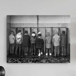 The Indiscreet Pigeon Canvas Print | Robert Doisneau 1964  | Vintage | Iconic | Canvas Wall Art