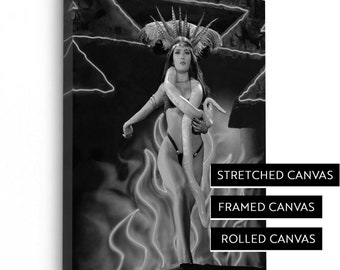 From Dusk Till Dawn Canvas Print - Salma Hayek Snake Dance - Quentin Tarantino 1996 | Stretched Canvas | Framed Canvas | Rolled Canvas