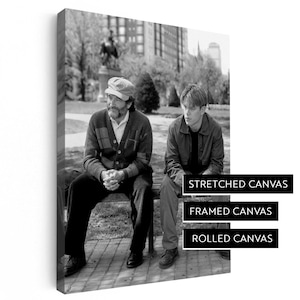 Good Will Hunting Canvas Print - Park Bench Scene 1997 - Robin Williams, Matt Damon | Stretched Canvas | Framed Canvas | Rolled Canvas