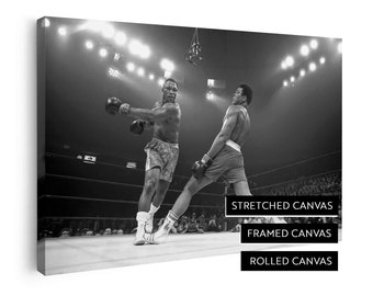 Muhammad Ali Canvas Print | Muhammad Ali vs Joe Frazier | New York City 1971  | Stretched Canvas | Framed Canvas | Rolled Canvas