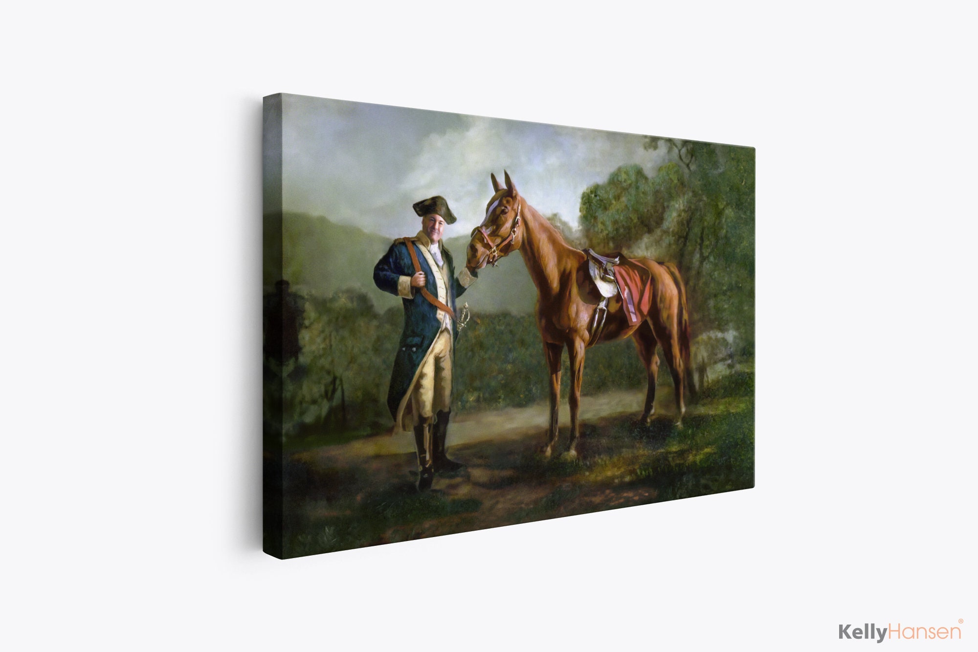 Pieomy Canvas Print the Sopranos Napoleon Style Painting Race Horse