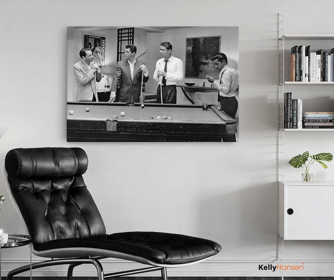 The Rat Pack Canvas Print Ocean 11, 1960 Vintage Canvas Wall Art Etsy UK