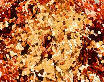 Chunky Hex Chameleon Rose Gold Glitter Poliéster Glitter Color Shift Art vaso de resina artesanal - 5 gr