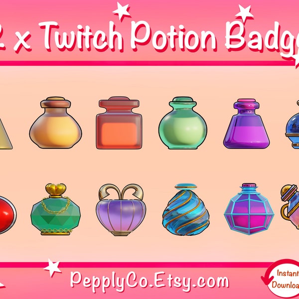 Twitch Sub Badges быочки с в оны зеле уааковка з 12 | стример графика | битовые значки twitch | дискорд | موقع YouTube
