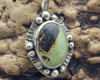 Blackjack Turquoise Sterling Silver Pendant