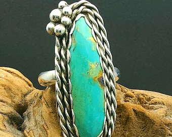 Blackjack Turquoise Sterling Silver Ring