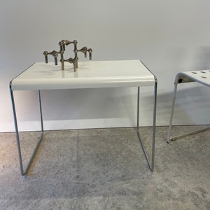 Swedish side table from Läsko in Bauhaus design