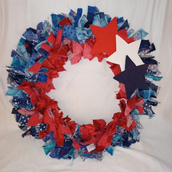 4th of July Fabric wreath