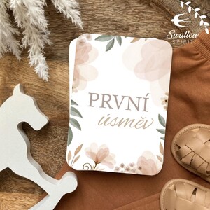 30 cartes jalons pour bébé, nature, fleur, cartes de bébé, grossesse, cartes de bébé, nouveau-né, cadeau baby shower, pour bébé, étapes de la menstruation, petit