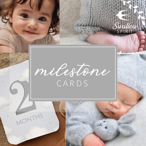 Cartes bébé étape importante ~Dans le ciel~ Pour bébé, Grossesse, Bonjour tout le monde, Première, Mois, Cadeau, Papier, Mignonne, Nuages, Naissance, Nouveau-né, Progression