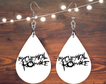 My Chemical Romance teardrop earrings fun concert