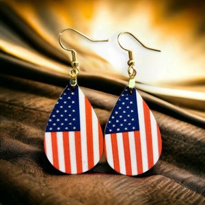 I LOVE AMERICA EARRINGS