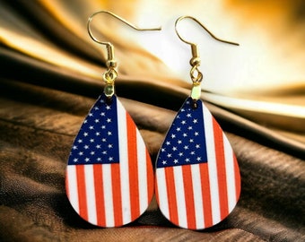 I LOVE AMERICA EARRINGS