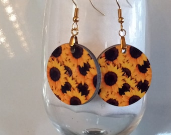 SUNFLOWER EARRINGS PRETTY