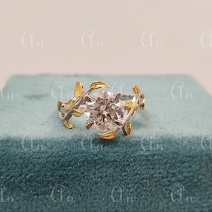1930s Vintage 2.10 Ct White Round Cut Diamond wedding Engagement Ring in 935 Argentium Silver, Edwardian Ring, Antique engagement ring, gift