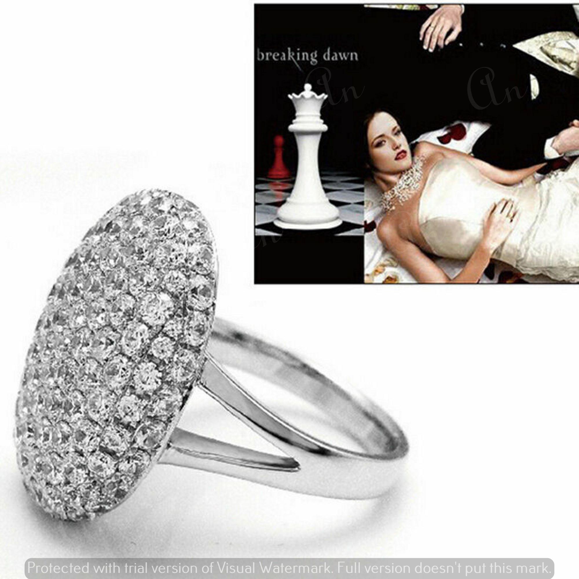 925 Sterling Silver Movie “twilight” Bella's Wedding Ring Engagement ...