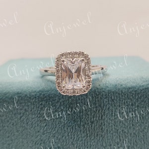1930s Vintage 2.50 Ct White european cut Diamond Engagement Wedding Ring in 935 Argentium Silver,Gift for women,Solitaire Ring,art deco ring