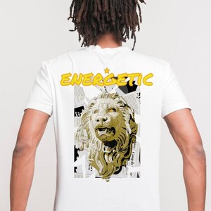 Camisa del rey león, valientes Unisex Estilo suave camiseta de moda / camisas geniales hombres / estilo anime de dibujos animados Ropa de calle japonesa Moda hombres y mujeres