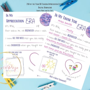 Regalo para maestros, Regalo de fin de año, Regalo de la semana de agradecimiento a los maestros, Carta inspirada en Taylor Swift, Pulseras de amistad, Nota de agradecimiento