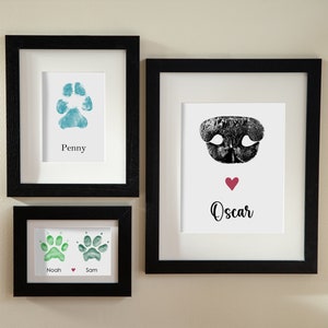 Paw Print Editing • Custom Paw Print • Physical Print • Pet Memorial • Pet Loss • Pet Keepsake • Wall Art • Dog Paw Print • Cat Nose Print