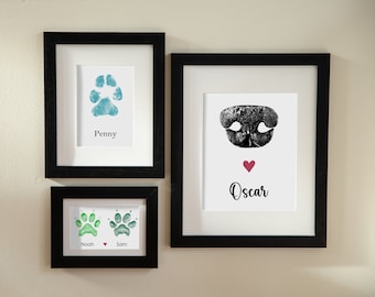 Paw Print Editing • Custom Paw Print • Physical Print • Pet Memorial • Pet Loss • Pet Keepsake • Wall Art • Dog Paw Print • Cat Nose Print