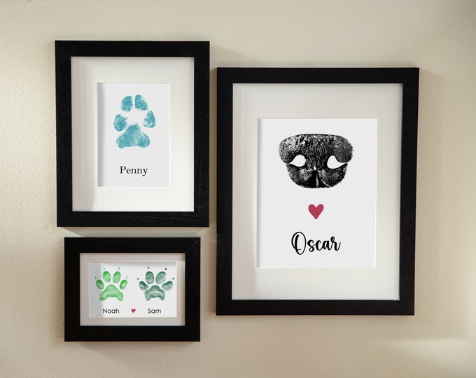 Paw Print Editing • Custom Paw Print • Physical Print • Pet Memorial • Pet Loss • Pet Keepsake • Wall Art • Dog Paw Print • Cat Nose Print