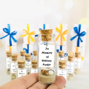 Custom Funeral Favors, Celebration of Life, Forget Me Not Favors, Loss of Mother Favors, Memorial Favors for Guests in Bulk, Keepsake Gifts