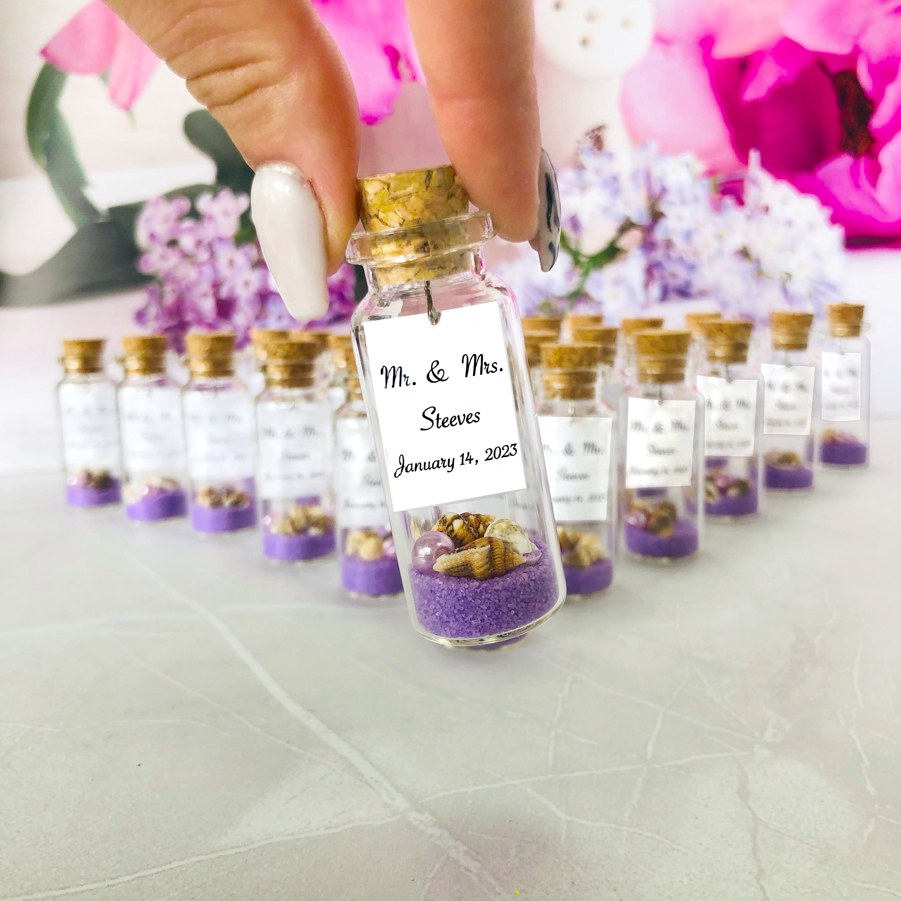 Purple on sale wedding favors