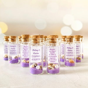 Memorial Message in a Bottle, Thank You Gift for Remembrance, Celebration of Life Favors, In Memory of Mom, Funeral Favor with Touch of Love