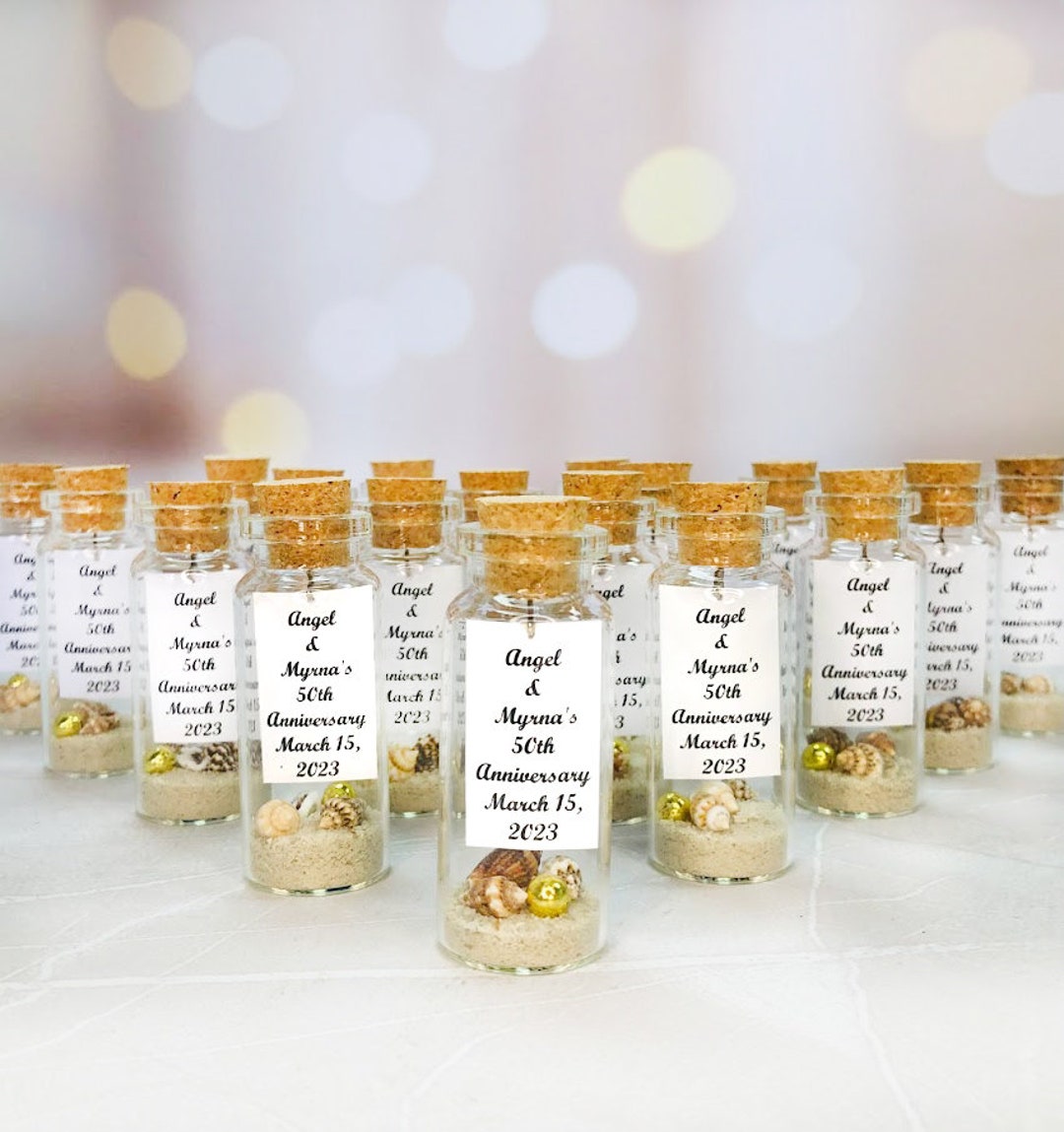 50th Anniversary Favors Gold for Guests, Golden Wedding Anniversary