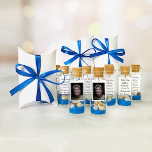 Celebration Of Life Favors, Funeral Photo Favors for Loss of Mom, Memorial gifts For Guests In Bulk, In Memory of, Personalized Keepsake