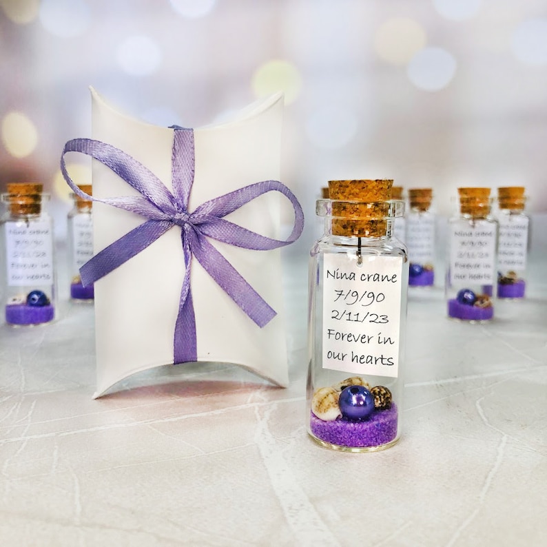 Personalized Funeral Favors Custom Celebration of Life Etsy